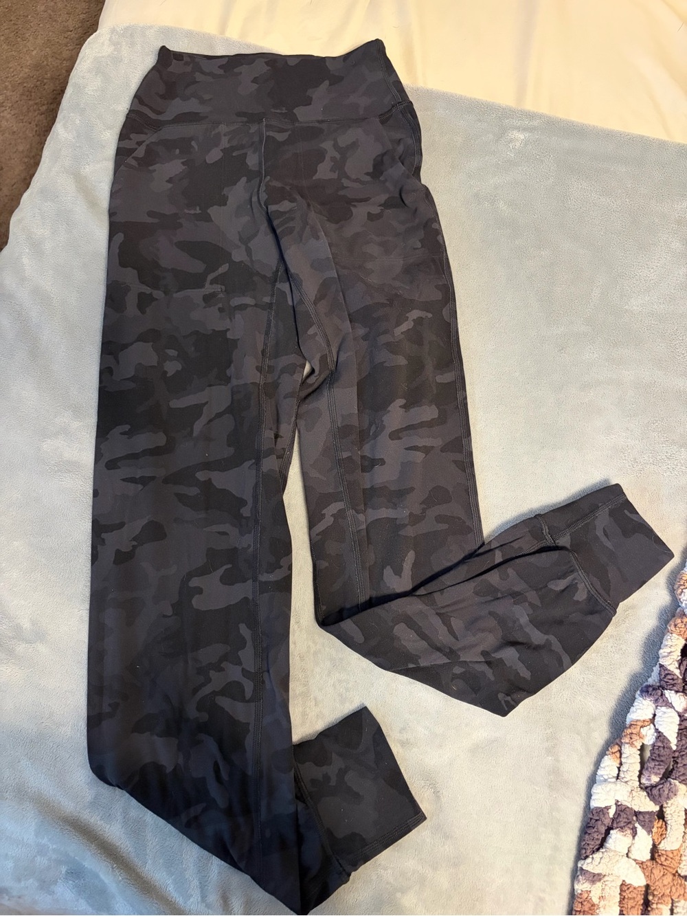 lululemon athletica Black Camo Track Pants